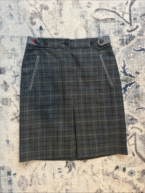 Rag & Bone Wool Blend Plaid Knee-Length Skirt (2)